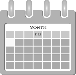Thursday Calendar